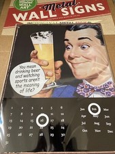 Insegna in latta calendario