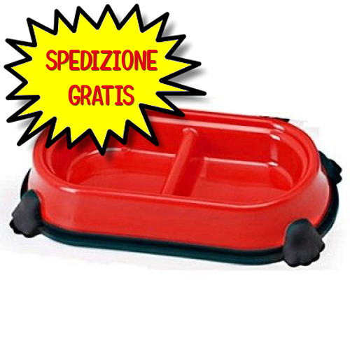 Camon ciotola plastica doppia - ciotola,