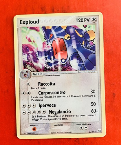 Lotto carte pokemon exploud - lotto,