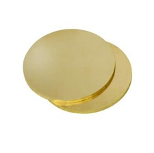 Pannello lamiera dischi tondi ottone H62 Ø50/100/150/200 mm modellismo artigianato fai da te