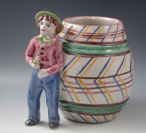 Figurina grande maiolica - figurina,