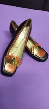 Decollete scarpe donna Vintage pelle Mis 36 