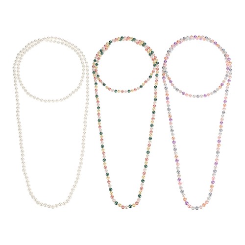 Collane perle finte lunghe - 3,