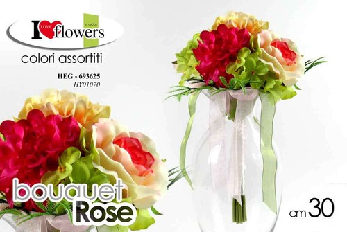 Bouquet rose mazzo - rose, cm