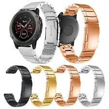 Cinturino Acciaio Inox 20 22 26mm per Garmin Fenix 7X 6 5S 6X Bracciale Cinturino Orologio