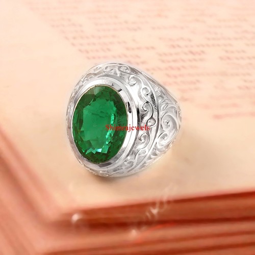 Finto gemma smeraldo - con, 18k