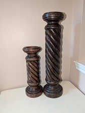 Coppia di portacandele a