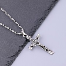 Collana in acciaio inox Gesù