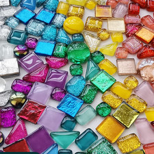 Pietre Di Mosaico Di Vetro Colorate, Mix Di Pietre Di Mosaico Poligonali Assorti