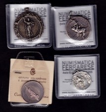 Lotto di 4 medaglie in argento