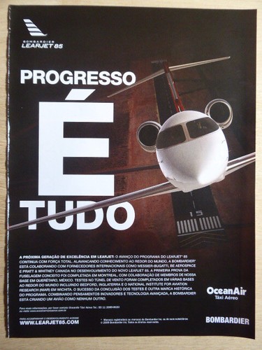 2009 pub bombardier learjet - bombardier,