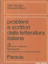 problemi e scrittori della letteratura italiana 3/2 volume 3 tomo 2 novecento Gi