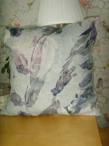 Copricuscino floreale blu - floreale,