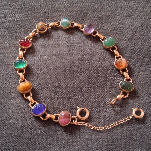 Bracciale scarabeo vintage - bracciale,