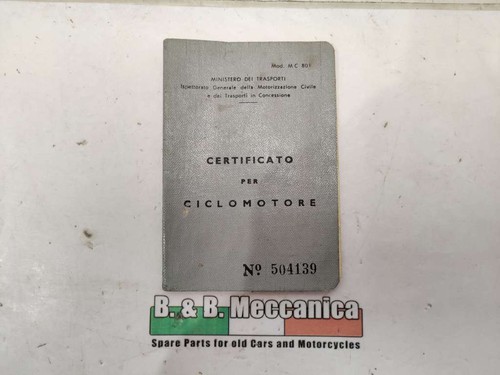 Libretto circolazione - libretto,
