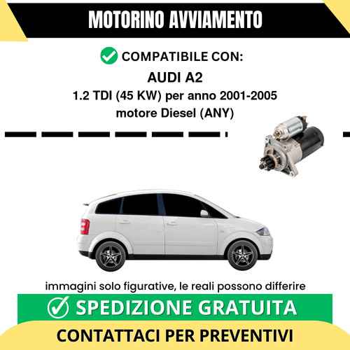 Motorino avviamento audi - motorino, a2
