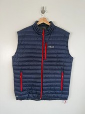 Gilet piumino Rab XL uomo blu
