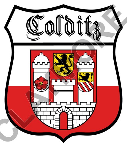 Adesivo colditz pow germany - adesivo,