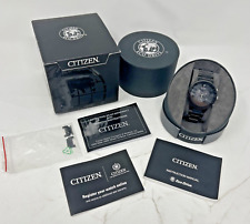 Orologio Citizen Eco-Drive Cronografo Uomo Quadrante Nero Rotondo INT-AT2245-57E CIB
