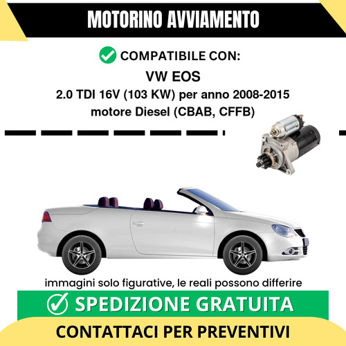 Motorino avviamento eos - motorino,