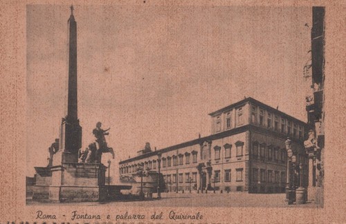 Cartolina roma lazio - roma, fontana