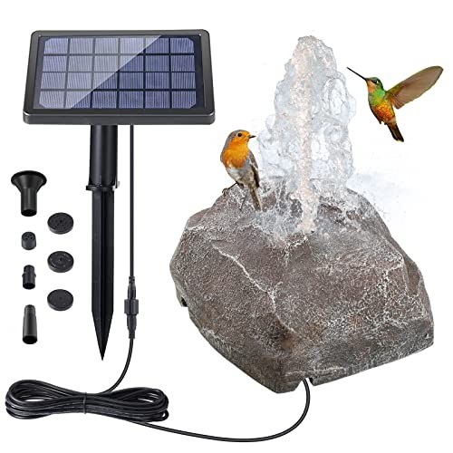 Fontana solare bagno uccellini - fontana,