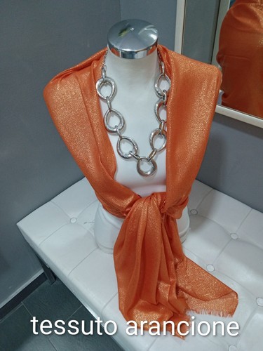 Stola arancione coprispalle - stola,