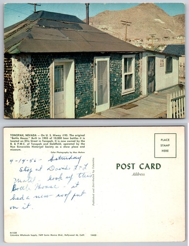 Cartolina tonopah nevada casa - tonopah,