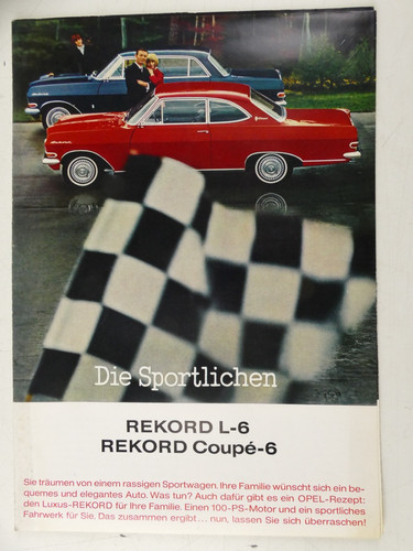 Catalogo opel rekord 6 - opel, l-6