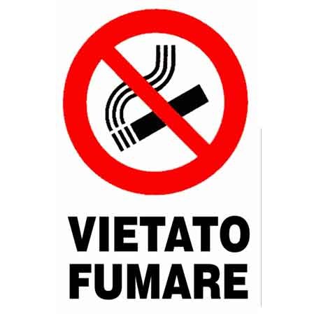 Cartello vietato fumare - cartello, 'vietato