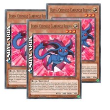3x BESTIA CRISTALLO CARBUNCLE