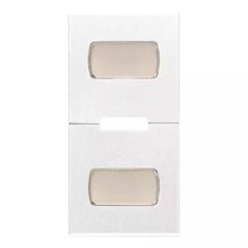 VIMAR EIKON - TASTO 1M CON 2 TARGHETTE BIANCO 205312TB