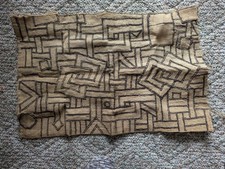 PANNO DI RAFIA AFRICANA KUBA PANNELLO FATTO A MANO VALUTA TESSILE KASSAI SHOOWA DR CONGO