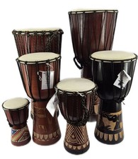 6 x Djembe tamburo bongo set