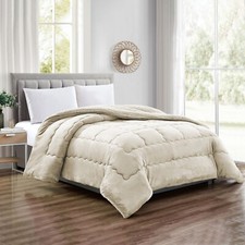 Trapunta Matrimoniale Velluto Retro In Sherpa Piumone Invernale Effetto Piuma