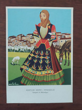 9940 CARTOLINA COSTUMI SARDI ORGOSOLO BAKISFIGUS non viaggiata