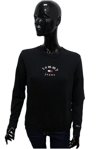 Tommy jeans felpa - jeans, nera
