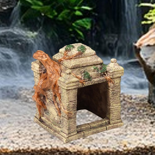 Acquario casa resina roccia - resina,