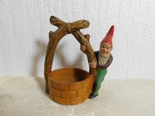 Antico Gnome " Gnomo Con Fontana " Terracotta Giardino