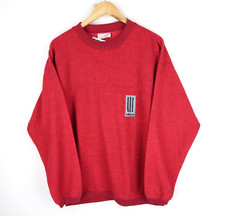 ADIDAS Felpa in Pile Vintage anni 90 Logo Taglia Large (M7210)
