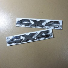 2x Chrome New Silver 4x4 Metal