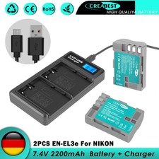 2x batteria EN-EL3 e doppio