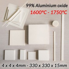 Foglio piatto quadrato ceramica ossido alluminio 99% resistenza alte temperature