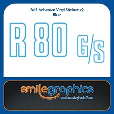BMW R80GS Copribatteria Pannello Laterale Adesivi Decalcomanie Blu