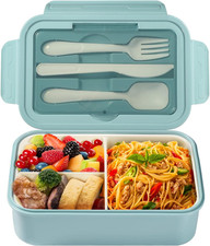 Porta Pranzo, 1400Ml Lunch Box Con Posate, Schiscetta Pranzo Bambino Adulto Bent