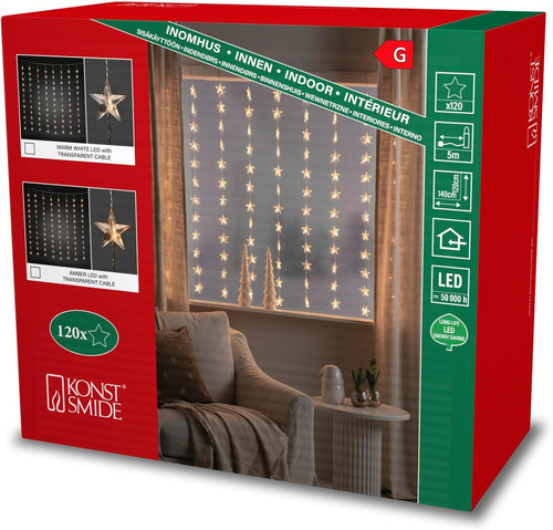 Tenda luminosa stella led - tenda,