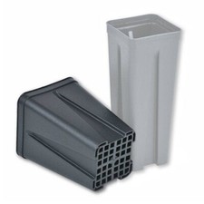 Vaso quadrato con costolatura - vaso,