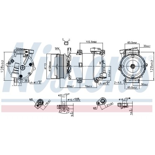 Compressore climatizzatore - 1x, compressore,