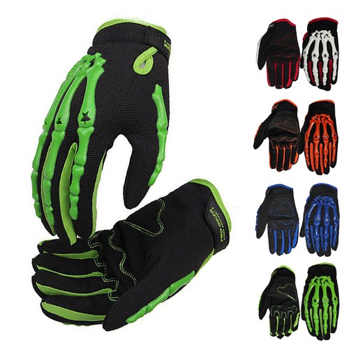 Guanti moto teschio osso - guanti,