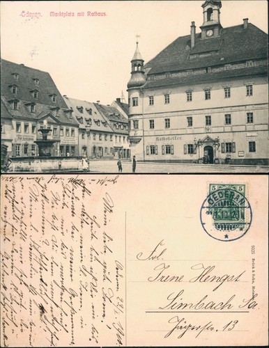 Cartolina oederan piazza del - cartolina,